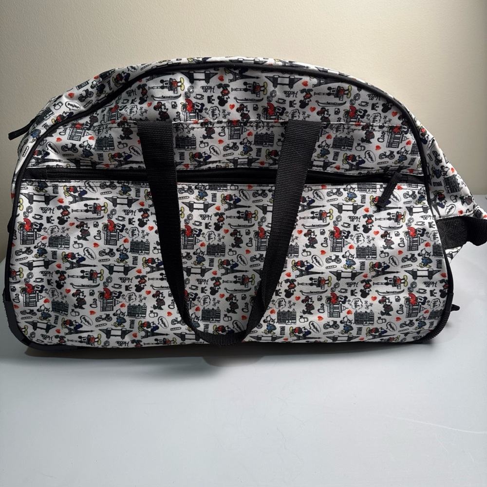 Disney Paris Minnie and Mickey travel duffel weekender